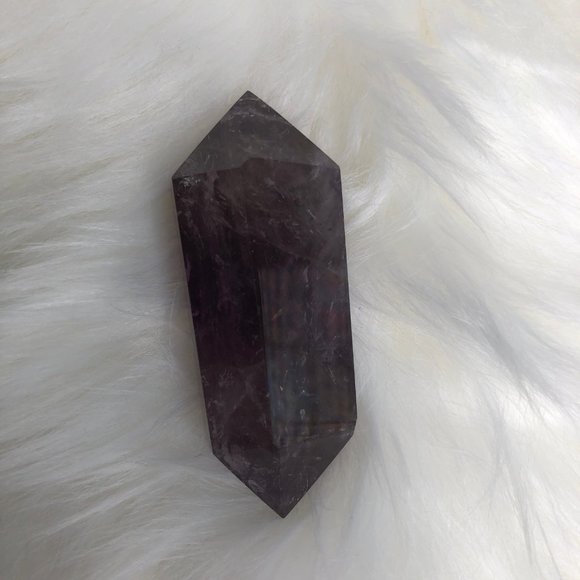 Amethyst Double Point Crystal purple gemstone wand - Picture 8 of 9